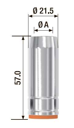Fubag Газовое сопло D= 18.0 мм FB 250 (5 шт.) FB250.N.18.0 MAG фото, изображение